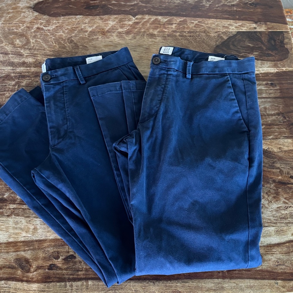 GAP Men's Blue Chinos Slim